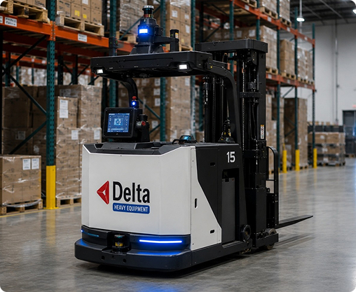 Modern forklift image
