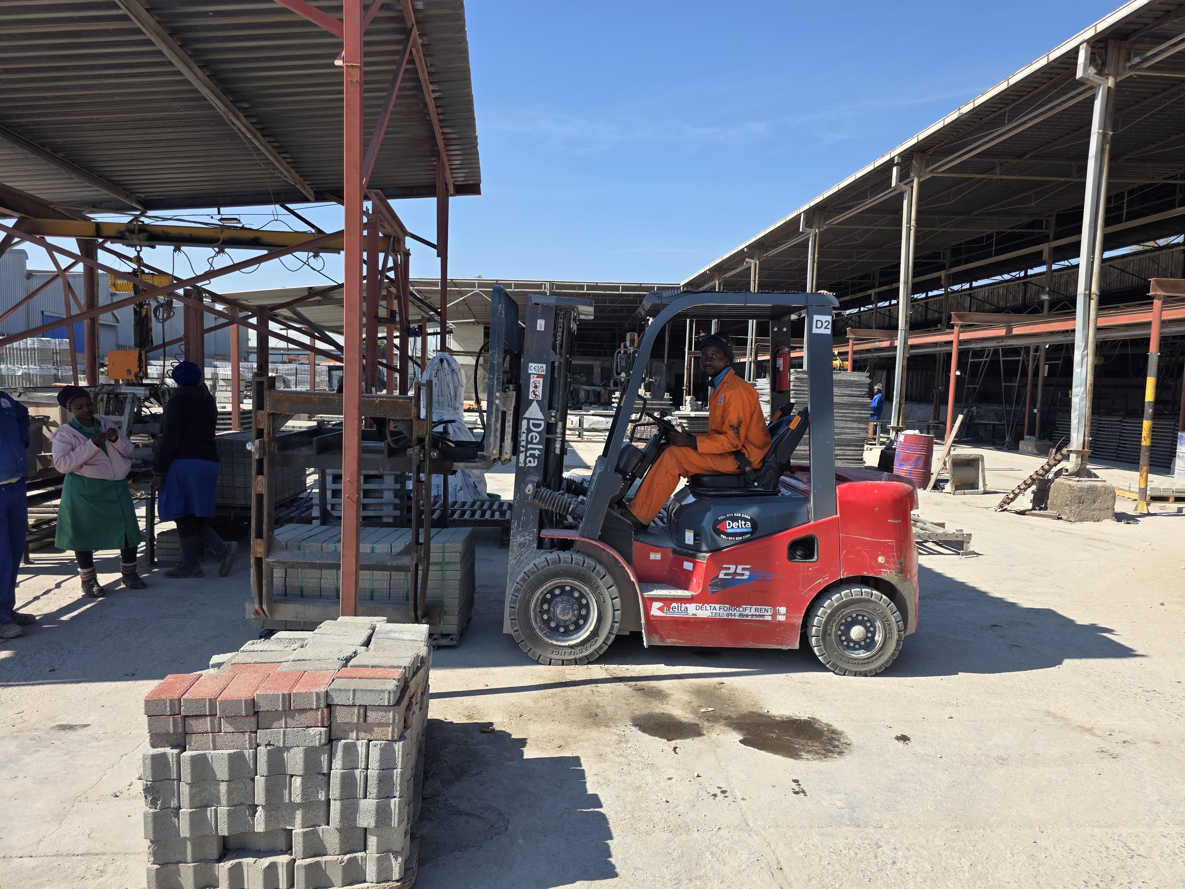 Forklift type support image