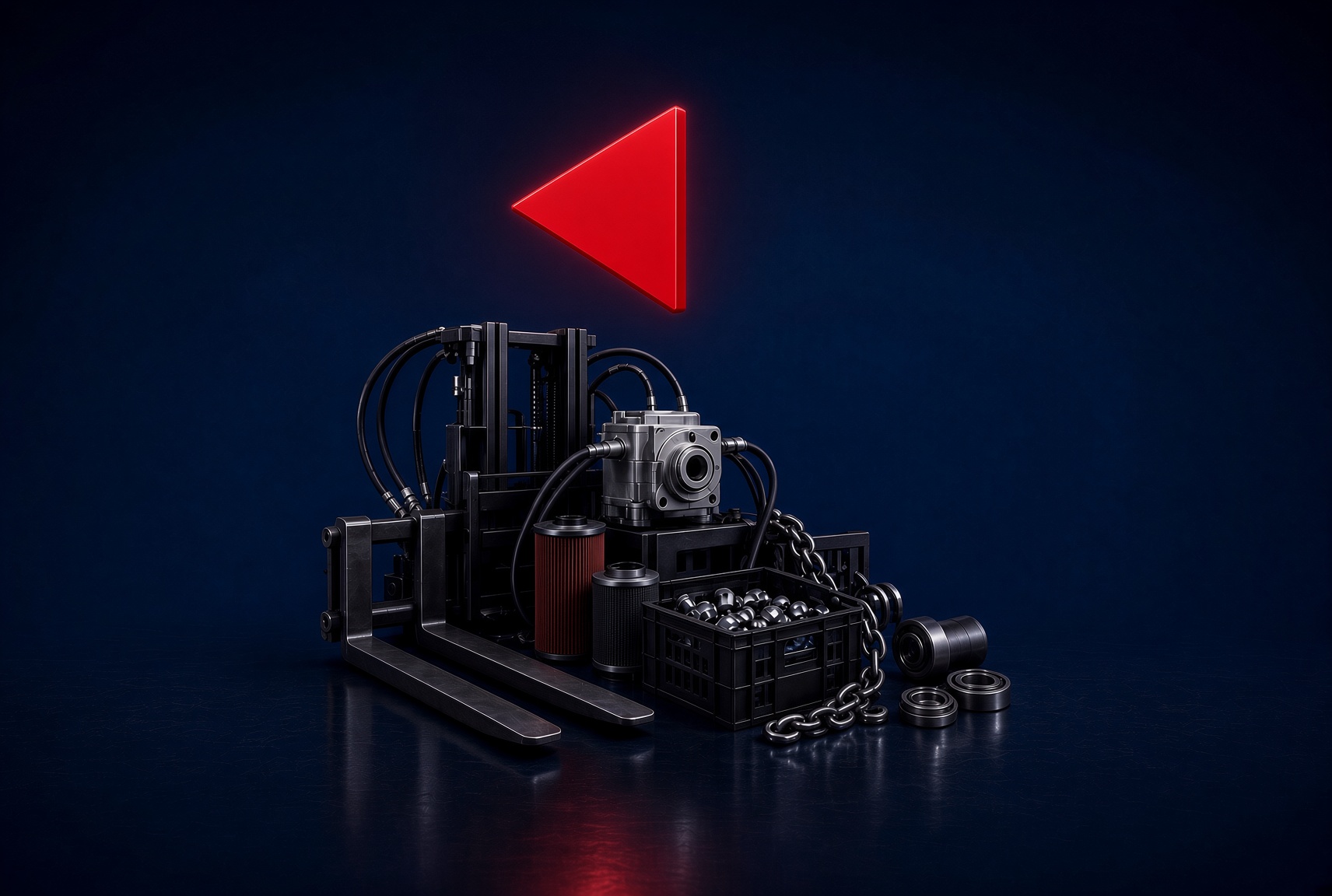 Forklift support signs image
