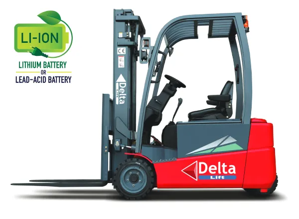 Lithium-ion 3 wheel electric forklift