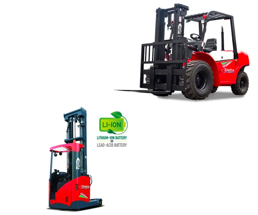 Rough Terrain and Electric forklifts